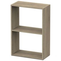 Estantería Tibet acabado roble cambrian, 75 cm(alto)50 cm(ancho)24.5 cm(fondo)..