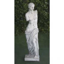 Estatua clásica de hormigón piedra Venus de Milo 34x33x130cm.