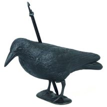 Espantapájaros Cuervo 35 cm – Plástico Duradero – Protección Ecológica contra Aves