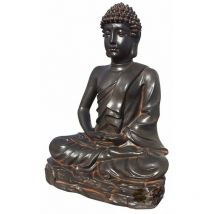 Estatue Bouddha caceres 100x142cm. Pierre reconstituée Couleur Oxyde
