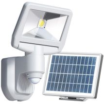 Esteban Weißer LED-Solarscheinwerfer mit Detektion 850 Lumen Gl. 70W