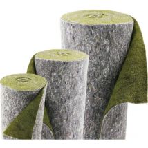 Estera para borde de estanque de 17 m x 0,75 m, verde, estera antierosión