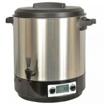 Kitchenchef - esterilizador de tarros electrico deposito inox con pantalla lcd grifo y temporizador 31l 2000w - kcpst31lcd.ix - kitchen chef -
