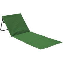 THINIA HOME - Esterilla Plegable de Playa Acolchada con Respaldo, Acero y Tela Oxford, Impermeable, Secado Rápido, Diseño Portátil, Bolsillo Trasero,
