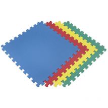 Jardin202 - Esterilla Puzzle para Suelos de Gimnasio y Fitness Colores Protección de Goma Espuma, tatami puzzle Expandible 4 Unid 60x60