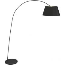 Floor Lamp Esti (modern) in Black made of Textile for e.g. Living Room & Dining Room (1 light source, E27) from Lindby