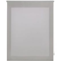 Estor Poliéster enrrollable opaco liso Plata 120X175 cm