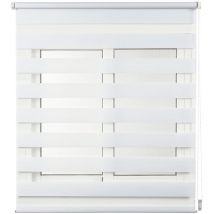Stor Planet - estor enrollable clip&fix noche&dia blanco 120x180cm