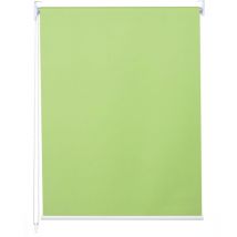 Estor enrollable HHG-474, estor enrollable de ventana de tiro lateral, 120x230cm protección solar blackout opaco, verde claro