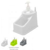 Boîte à récurer en plastique avec distributeur de couleur blanche