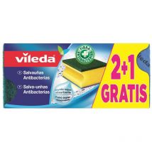 Darman - Salvauñas Antibacterias 2+1 Estropajo con Bayeta 162589 Vileda