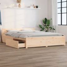 Torana - Estructura de cama con cajones 140x190 cm
