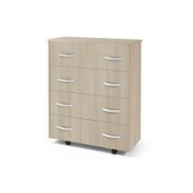Defibrico - Estructura de cama de olmo en madera de melamina con somier de láminas 85x36xH.100 cm
