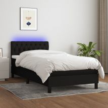 Kalisse - Furniture Limited - Cama box spring colchón y luces led tela