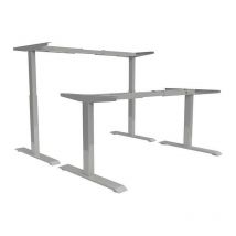 Estructura de mesa elevadora de oficina 2M3S aluminio RAL 9006610-1270 mm