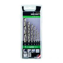 Alpen - estuche brocas hss pro 6 piezas , Estuche brocas Hss Pro 6 piezas- Aplicación: Broca espiral afilada con precisión, con punta afilada en cruz