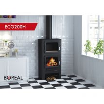 Boreal - bricosol estufa de leña con horno modelo eco 200H