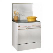 Godin - Estufa de leña de 2 fuegos blanca. - 240162BLANC