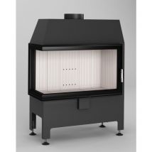 Azura Home Design - Estufa de leña de esquina Heatro 69L/P- 80cm - Ángulo: Izquierdo