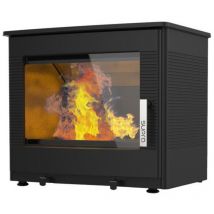 Supra - Estufa de leña de hierro fundido 8,7kw negra. - FR9016160B