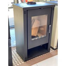 Verso - Estufa de Leña Lheia 7.5 kW, Calefacción Eficiente y Ecológica para Hogar