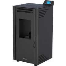 Boreal - bricosol estufa de pellet 6 kw negro