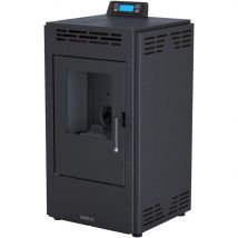 Boreal - bricosol estufa de pellet 9 kw negro