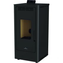 Bronpi - bricosol estufa de pellet modelo kira 9 kw color negro