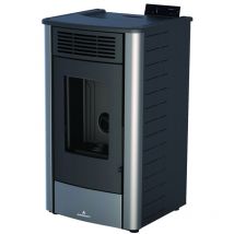 Bronpi - bricosol estufa de pellet modelo rita 9 kw color gris