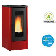 Extraflame - Estufa de Pellet 'Dahiana Plus Vfs' Color Burdeos