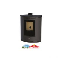 Bronpi - bricosol estufa de pellet de rincon modelo princesa 12 kw color negro