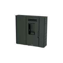 Bricosol Estufa De Pellet Extraplana Boreal 9 Kw Negro