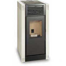 Escalor - Estufa de pellet narel 8kW blanco a+ Ecodesign 2022