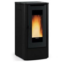 Extraflame - estufa de pellets de leña 10kw negra - teoremanoir - nordica