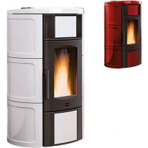 Estufa de pellets 'Iside Idro' 2.0 color Burdeos