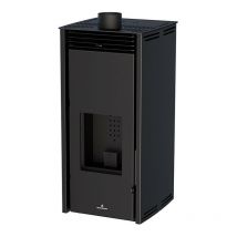 Azura Home Design - Estufa de pellets - sin electricita - gratis color negro de 11 kW