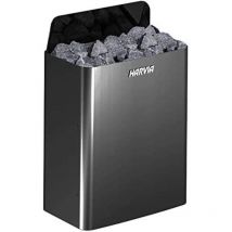 Harvia - Estufa Wall Negra Modelo 6,0kW sin unidad de control