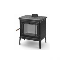 Hergom - bricosol estufa de leña modelo shelburne negro