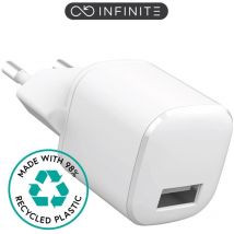 Infinite usb-a Charger eu 12W. 1 x usb-a. White, ES635001, MGN43B/A, MGN03ZM/A (12W. 1 x usb-a. White. Recycled Plastic) (ES637001) - Estuff