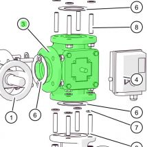 Eta 3-weg-mischer Dn50 Kv=60 Typ Hfe3 - 60815-01
