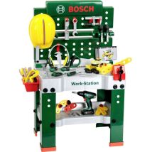 Klein - Etabli Bosch avec 81 accessoires dont une visseuse électronique et un set de construction de véhicules futuristes 8469