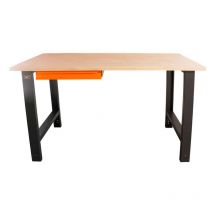 Fischer Darex - Etabli d'atelier 1.5m plateau bois avec 1 tiroir
