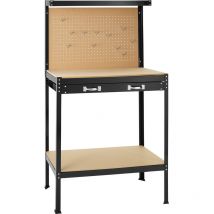 Tabli avec panneau perforé Tiroir spacieux