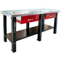 Etabli d'atelier 2000 x 700 x 850 mm avec 2 tiroirs