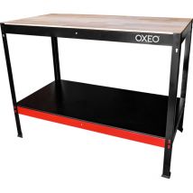 Etabli d'atelier - Table de travail - 120x60x90cm - Structure Acier - Montage sans Vis - Bricolage Atelier Garage