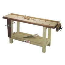 Etabli de menuisier 1750 x 500 x 830 mm avec machoire frontale et latérale 1750-BCM - UR-3991750 Urko