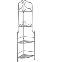 Homeness - tagère 4 étagères à étages à Eleonora Steel DarkSlateGray - DarkSlateGray