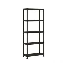 Etagere de rangement - keter - etagere plus 75/5 - 5 tablettes - Noir
