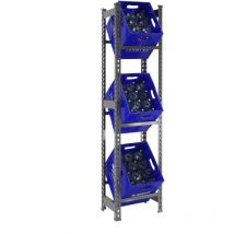 Simonrack - tagère caisses à boissons simonbottle 3 HxLxP 180x100x30cm Capacité de charge 100kg Anthracite Porte-caisses, support bouteilles, rack à