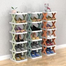 Étagère à chaussures – Organiseur de chaussures à 9 niveaux pour placard étroit, armoire à chaussures peu encombrante pour chambre à coucher,